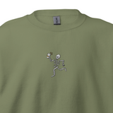 Skeleton Running with Coffee Sweatshirt