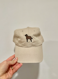 Chocolate Lab AlphaDog Dad Cap