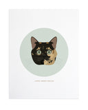 Cat Custom Pet Portrait by Anne Green Design