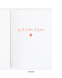 Interior: Thank you from the bottom of my heart Thank You Card by Anne Green Design